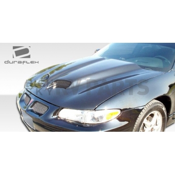 Extreme Dimensions Hood - Primered Fiberglass Black - 103475