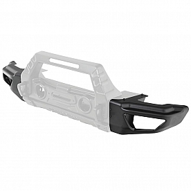 Smittybilt Bumper End Powder Coated Black Steel - 76731