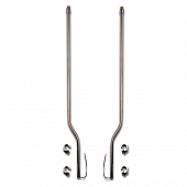 Phoenix USA Bumper Guide LED Light/ Turn Signal Indicator Tip Silver Set Of 2 - 848211