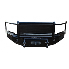 Iron Cross Bumper 1-Piece Heavy Duty Grill Steel Black - 2462519
