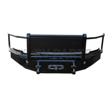 Iron Cross Bumper 1-Piece Heavy Duty Grill Steel Black - 2462519-1