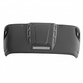 Smittybilt Hood - Heat Reduction Black Electro Coated Steel - 76500