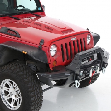 Smittybilt Hood - Heat Reduction Black Electro Coated Steel - 76500-9
