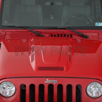 Smittybilt Hood - Heat Reduction Black Electro Coated Steel - 76500-7
