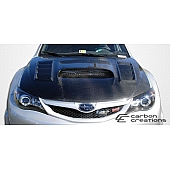Extreme Dimensions Hood - Primered Fiberglass Black - 104656