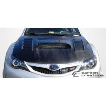 Extreme Dimensions Hood - Primered Fiberglass Black - 104656