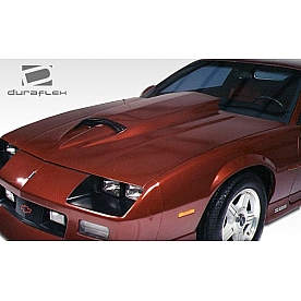 Extreme Dimensions Hood - Primered Fiberglass Black - 103477