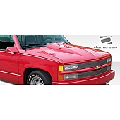 Extreme Dimensions Hood - Primered Fiberglass Black - 103021