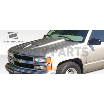 Extreme Dimensions Hood - Primered Fiberglass Black - 103022