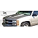 Extreme Dimensions Hood - Primered Fiberglass Black - 103022