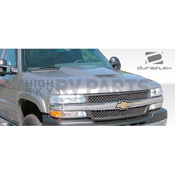 Extreme Dimensions Hood - Primered Fiberglass Black - 103024