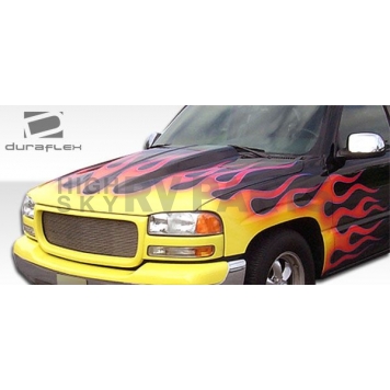Extreme Dimensions Hood - Primered Fiberglass Black - 103025