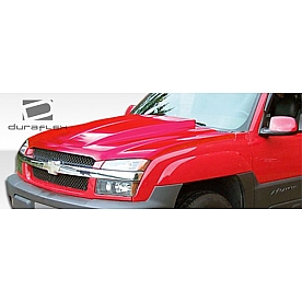 Extreme Dimensions Hood - Primered Fiberglass Black - 103026