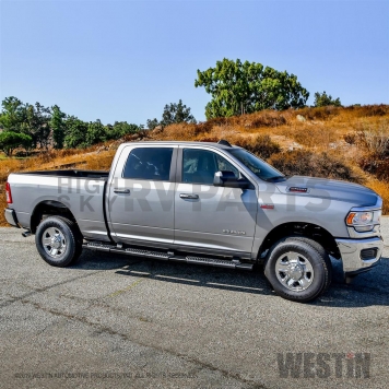 Westin Automotive Nerf Bar - Truck Wheel to Wheel Black Textured Powder Coated Steel Oval Straight - 28534785-2