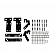 Westin Automotive Grille Guard Mounting Kit - 57355PK