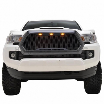 Paramount Automotive Grille - Matte Black ABS Plastic - 410171MB-6