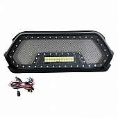 Paramount Automotive Grille - Powder Coated Black Stainless Steel - 480856