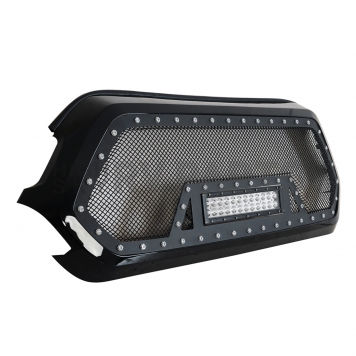 Paramount Automotive Grille - Powder Coated Black Stainless Steel - 480856-2