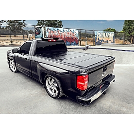 BAK Industries Tonneau Cover Hard Folding Black Aluminum - 226339