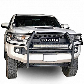 Black Horse Offroad Grille Guard 1-1/2 Inch Black Powder Coated Steel - 7A096402MA