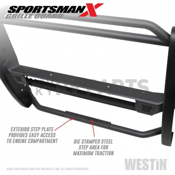 Westin Automotive Grille Guard 1-1/2 Inch Black Textured Powder Coated Steel - 4034025-13