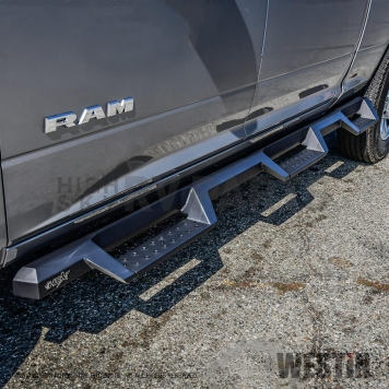 Westin Automotive Nerf Bar - Truck Wheel to Wheel Black Powder Coated Steel Square - 56534785-4