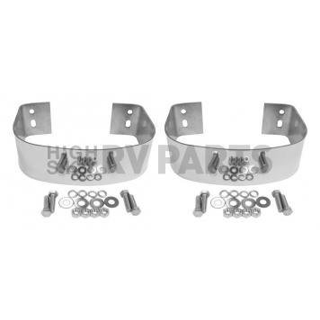 Crown Automotive Bumper Guard - Polished Silver Stainless Steel - RT20020