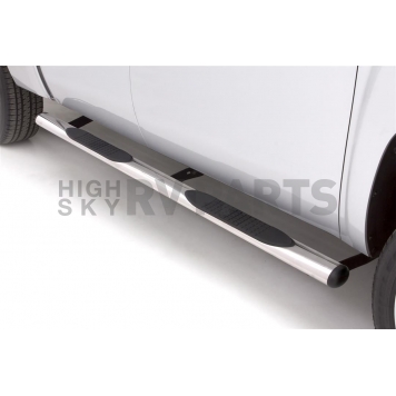 Lund International Nerf Bar 4 Inch Stainless Steel Oval - 23593785-2