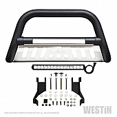 Westin Automotive Bull Bar Tube 3 Inch Black Textured Powder Coated  Steel - 324025L