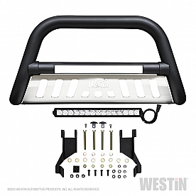 Westin Automotive Bull Bar Tube 3 Inch Black Textured Powder Coated  Steel - 324025L