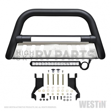 Westin Automotive Bull Bar Tube 3 Inch Black Textured Powder Coated  Steel - 324025L-1