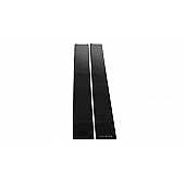 Putco Body Pillar Cover - Polished Stainless Steel Black Set of 4 - 402523BP