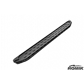Romik USA Running Board Black Anodized Aluminum Stationary - 51345419