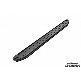 Romik USA Running Board Black Anodized Aluminum Stationary - 51345419