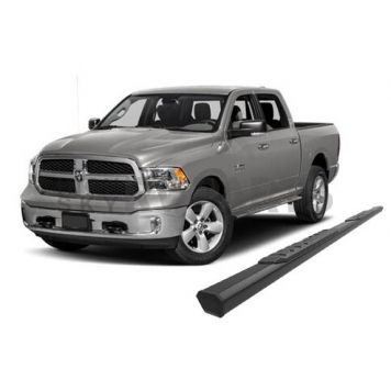 Black Horse Offroad Running Board Aluminum Stationary Black - E0685-11