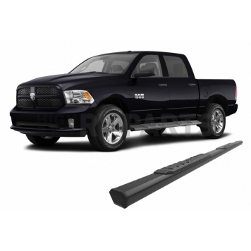 Black Horse Offroad Running Board Aluminum Stationary Black - E0685-12