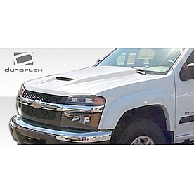 Extreme Dimensions Hood - Primered Fiberglass Black - 103019