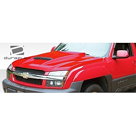 Extreme Dimensions Hood - Primered Fiberglass Black - 103027