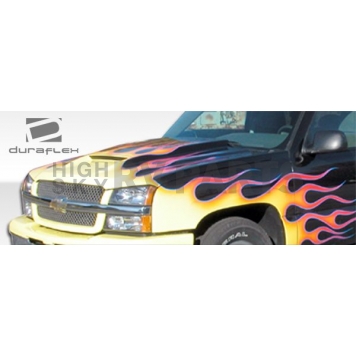 Extreme Dimensions Hood - Primered Fiberglass Black - 103029