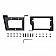 Westin Automotive Parking Aid Sensor Relocation Bracket - Black Steel Set Of 2 - 5840005