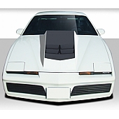 Extreme Dimensions Hood - Primered Fiberglass Black - 108493