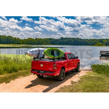 Retrax Tonneau Cover Soft Manual Retractable Black Matte Aluminum - T80222-1