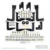 Westin Public Safety Nerf Bar - Truck Wheel To Wheel Steel Square 3 Inch - 565347852