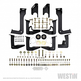 Westin Public Safety Nerf Bar - Truck Wheel To Wheel Steel Square 3 Inch - 565347852