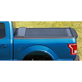 Leer Tonneau Cover Hard Manual Retractable Black Matte Aluminum - RLFA07A30