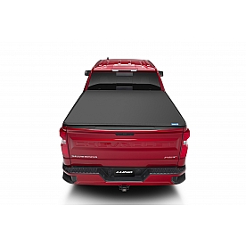 Lund International Tonneau Cover Soft Roll-Up Black Matte Canvas/ Twill Weaved Fabric - 968292