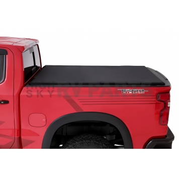 Lund International Tonneau Cover Soft Roll-Up Black Matte Canvas/ Twill Weaved Fabric - 968292-10