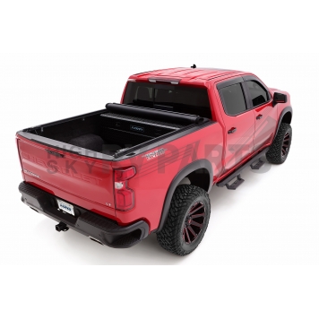 Lund International Tonneau Cover Soft Roll-Up Black Matte Canvas/ Twill Weaved Fabric - 968292-13
