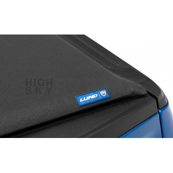 Lund International Tonneau Cover Soft Roll-Up Black Matte Canvas/ Twill Weaved Fabric - 968292-6