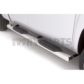 Lund International Nerf Bar 6 Inch Stainless Steel Oval - 24397007-2